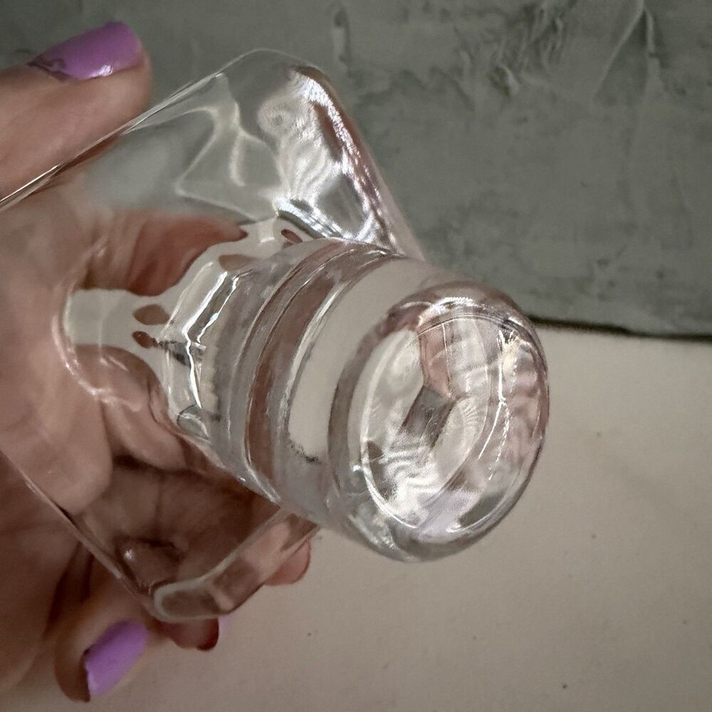 Maketh The Man Art Deco Whiskey Decanter Glass Barware Lead Free Crystal Plaid - Picture 9 of 10